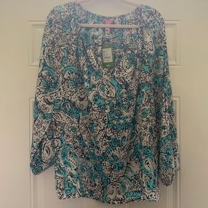 XL Lilly Pulitzer top 💙